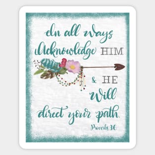 He directs our paths Sticker